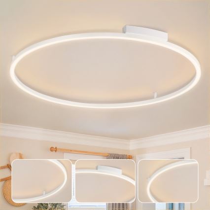 Brilagi - Dimeriuojamas LED lubinis šviestuvas PORTOFINO LED/85W/230V 3000-6000K Ø 120 cm baltas + nuotolinis valdymas