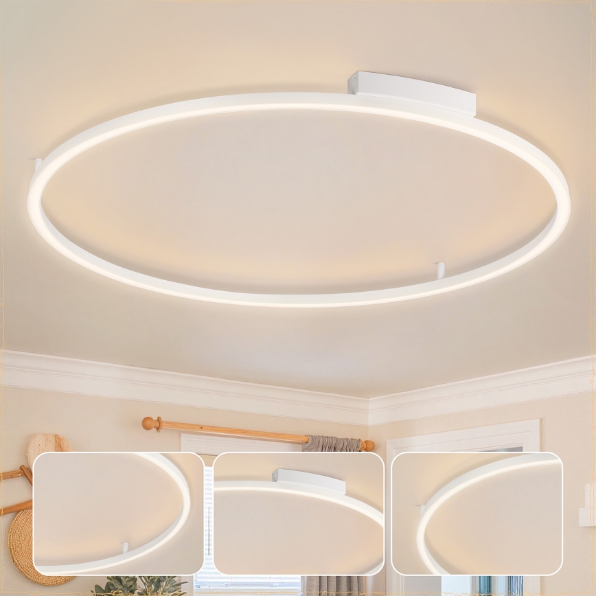 Brilagi - Dimeriuojamas LED lubinis šviestuvas PORTOFINO LED/85W/230V 3000-6000K Ø 120 cm baltas + nuotolinis valdymas