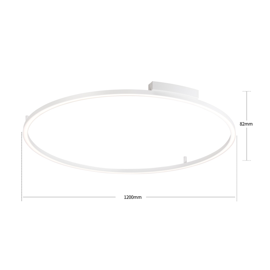 Brilagi - Dimeriuojamas LED lubinis šviestuvas PORTOFINO LED/85W/230V 3000-6000K Ø 120 cm baltas + nuotolinis valdymas