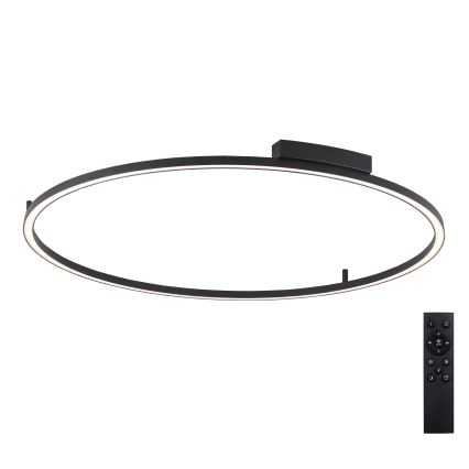 Brilagi - LED reguliuojamo ryškumo lubinis šviestuvas PORTOFINO LED/85W/230V 3000–6000K Ø 120 cm juodas + nuotolinis valdymas