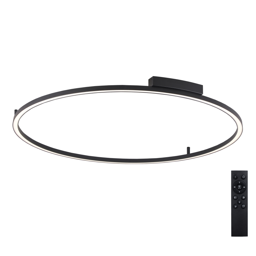 Brilagi - reguliuojamas LED lubų šviestuvas PORTOFINO LED/85W/230V 3000-6000K, skersmuo 120 cm, juodas + nuotolinis valdymas