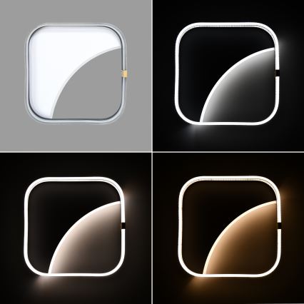 Brilagi - reguliuojamas LED lubinis šviestuvas SIRELI LED/56W/230V 3000-6000K 40x40 cm + nuotolinis valdymas