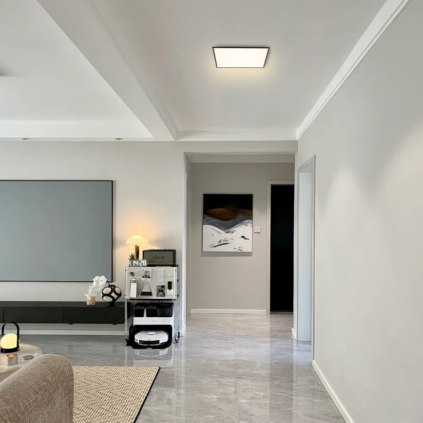 Brilagi - reguliuojamas LED lubų šviestuvas SLIMFRAME LED/36W/230V 45x45 cm 3000-6000K juodas + nuotolinio valdymo pultas