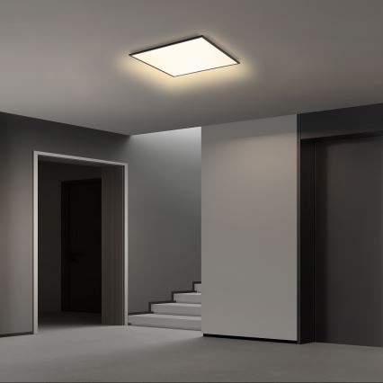 Brilagi - Dimeriuojamas LED lubų šviestuvas SLIMFRAME LED/36W/230V 45x45 cm 3000-6000K juodas + su nuotoliniu pulteliu