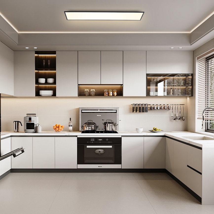 Brilagi - LED Dimeriuojamas lubinis šviestuvas SLIMFRAME LED/58W/230V 120x30 cm 3000-6000K juodas + su nuotoliniu pulteliu