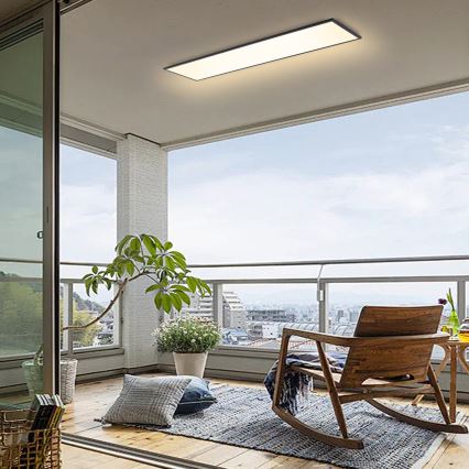 Brilagi - LED Dimeriuojamas lubinis šviestuvas SLIMFRAME LED/58W/230V 120x30 cm 3000-6000K juodas + su nuotoliniu pulteliu