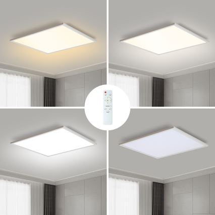 Brilagi - Dimeriuojamas LED lubinis šviestuvas SLIMFRAME LED/58W/230V 60x60 cm 3000-6000K balta + nuotolinis valdymas