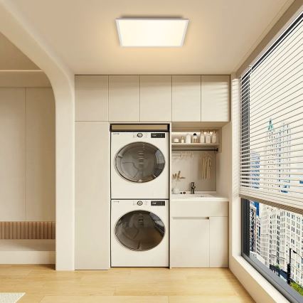 Brilagi - Dimeriuojamas LED lubinis šviestuvas SLIMFRAME LED/58W/230V 60x60 cm 3000-6000K balta + nuotolinis valdymas