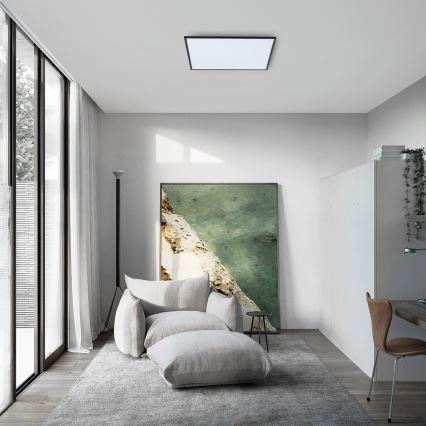 Brilagi - reguliuojamas LED lubinis šviestuvas SLIMFRAME LED/58W/230V 60x60 cm 3000-6000K juodas + su nuotoliniu pulteliu