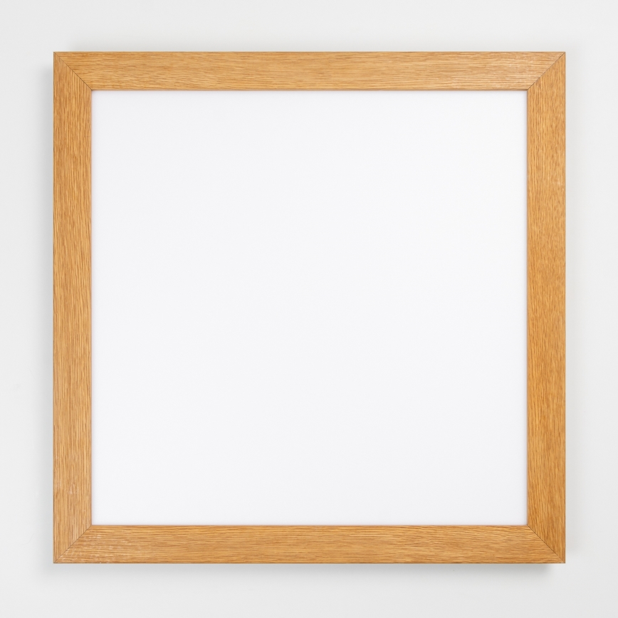 Brilagi - dimeriuojamas lubinis LED šviestuvas SLIMFRAME WOOD LED/58W/230V 64x64 cm 3000-6000K rudas + nuotolinis valdymas