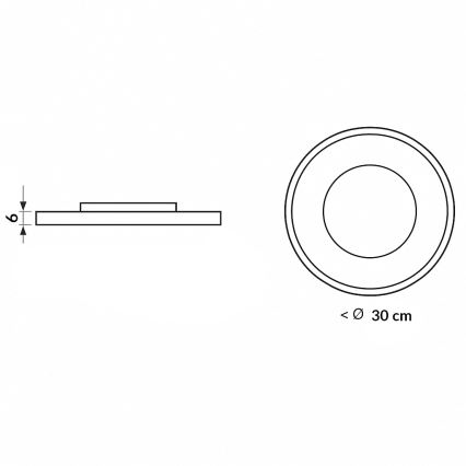 Brilagi - dimeriuojamas LED lubų šviestuvas TRIVARO LED/56W/230V 3000-6000K Ø 30 cm + nuotolinis valdymas