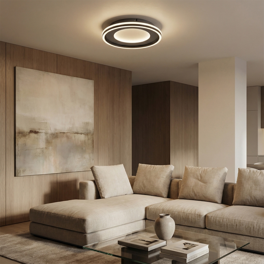 Brilagi - Dimeriuojamas LED lubų šviestuvas TRIVARO LED/72W/230V 3000-6000K skersmuo 40 cm + nuotolinis valdymas