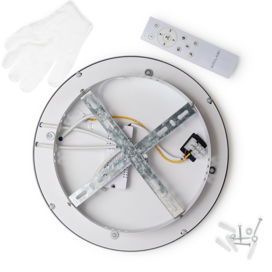 Brilagi - Dimeriuojamas LED lubų šviestuvas TRIVARO LED/72W/230V 3000-6000K skersmuo 40 cm + nuotolinis valdymas