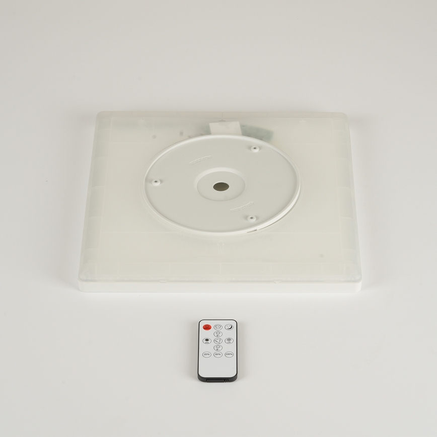 Brilagi - dimeriuojamas ULTRA SLIM LED lubinis šviestuvas LED/18W/230V 2700-6500K 30x30 cm baltas + nuotolinio valdymo pultas