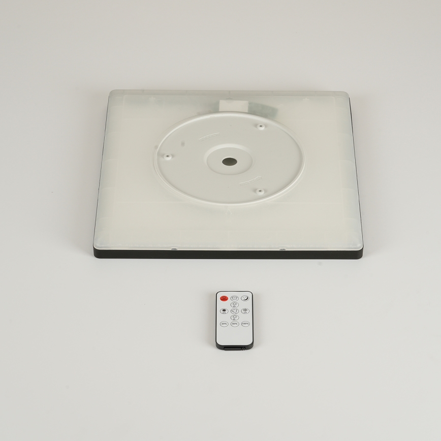 Brilagi - LED dimeriuojamas lubinis šviestuvas ULTRA PLONAS LED/18W/230V 2700-6500K 30x30 cm juodas + nuotolinio valdymo pultas