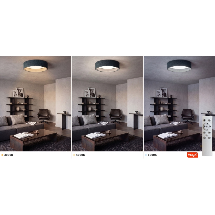 BRILAGI - dimeriuojamas LED lubų šviestuvas VELVET SMARTIX STARS LED/24W/230V 3000-6000K skersmuo 45 cm žalias Wi-Fi Tuya Beacon + nuotolinis valdymas