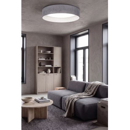 BRILAGI - LED šviestuvas su reguliuojamu ryškumu (dimeris) VELVET SMARTIX STARS LED/36W/230V 3000-6000K Ø 55 cm pilka Wi-Fi Tuya Beacon + nuotolinio valdymo pultelis
