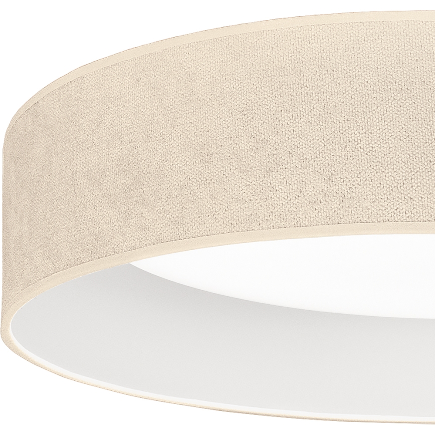 BRILAGI - Reguliuojamas LED lubų šviestuvas VELVET SMARTIX LED/24W/230V 3000-6000K skersmuo 45 cm kreminė Wi-Fi Tuya Beacon + nuotolinis valdymas