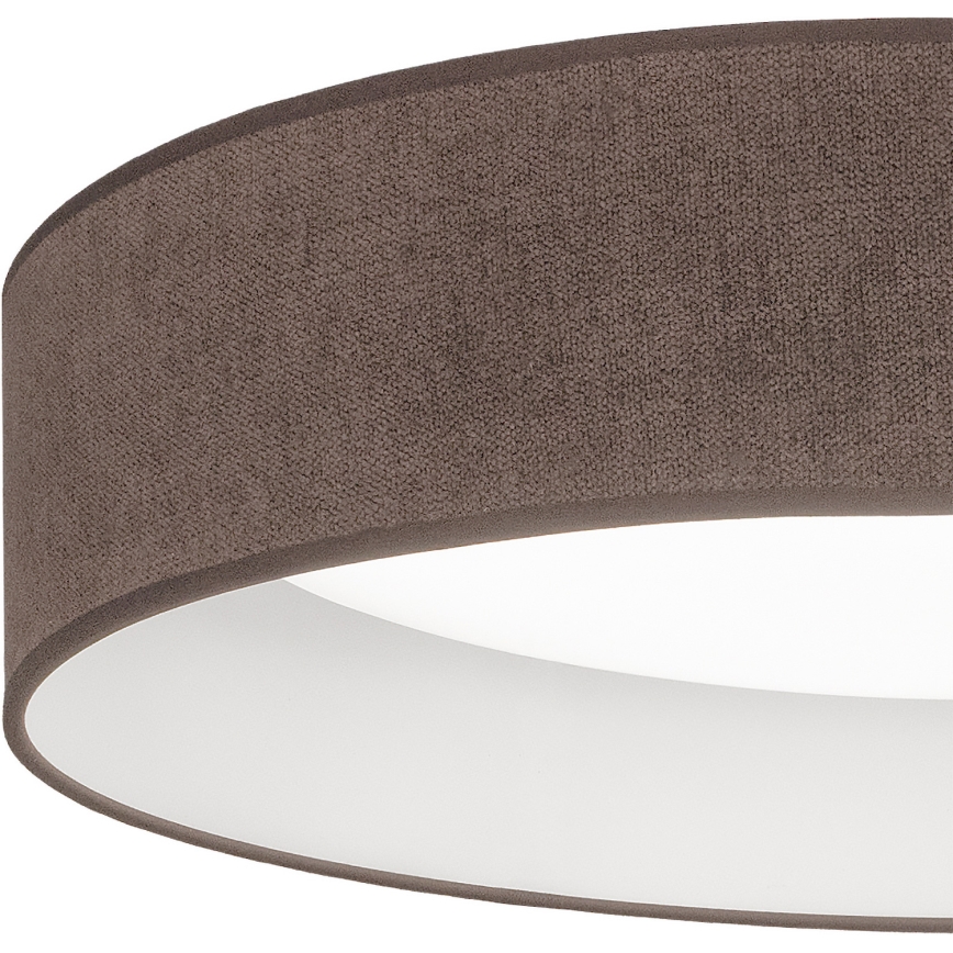BRILAGI - dimeriuojamas LED lubų šviestuvas VELVET SMARTIX LED/24W/230V 3000-6000K skersmuo 45 cm rudas Wi-Fi Tuya Beacon + nuotolinio valdymo pultas