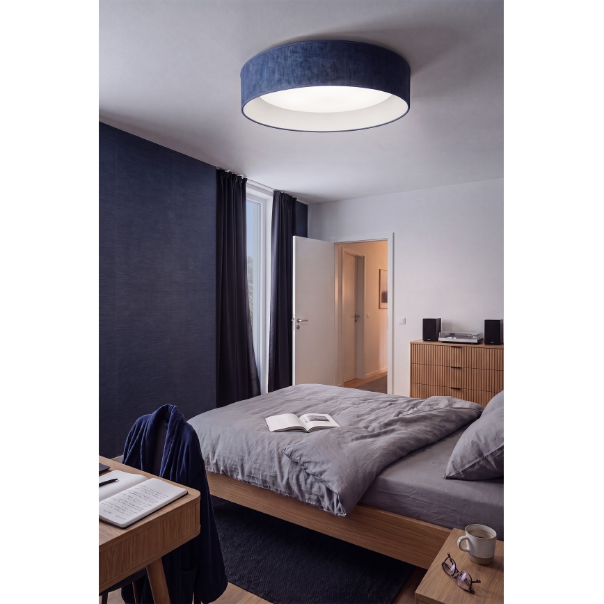 BRILAGI - reguliuojamas LED lubinis šviestuvas VELVET SMART VARI LED/36W/230V, 3000-6500K, skersmuo 55 cm, mėlynas + nuotolinis valdymas