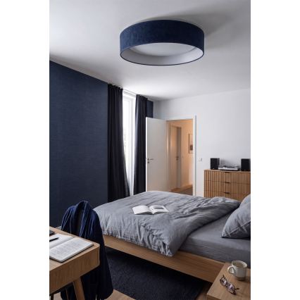 BRILAGI - reguliuojamas LED lubinis šviestuvas VELVET SMART VARI LED/36W/230V, 3000-6500K, skersmuo 55 cm, mėlynas + nuotolinis valdymas