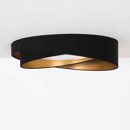 BRILAGI - LED dimeriuojamas lubinis šviestuvas VELVET TWIST LED/36W/230V 3000-6000K skersmuo 65 cm Wi-Fi Tuya Beacon juodas/auksinis + nuotolinio valdymo pultas
