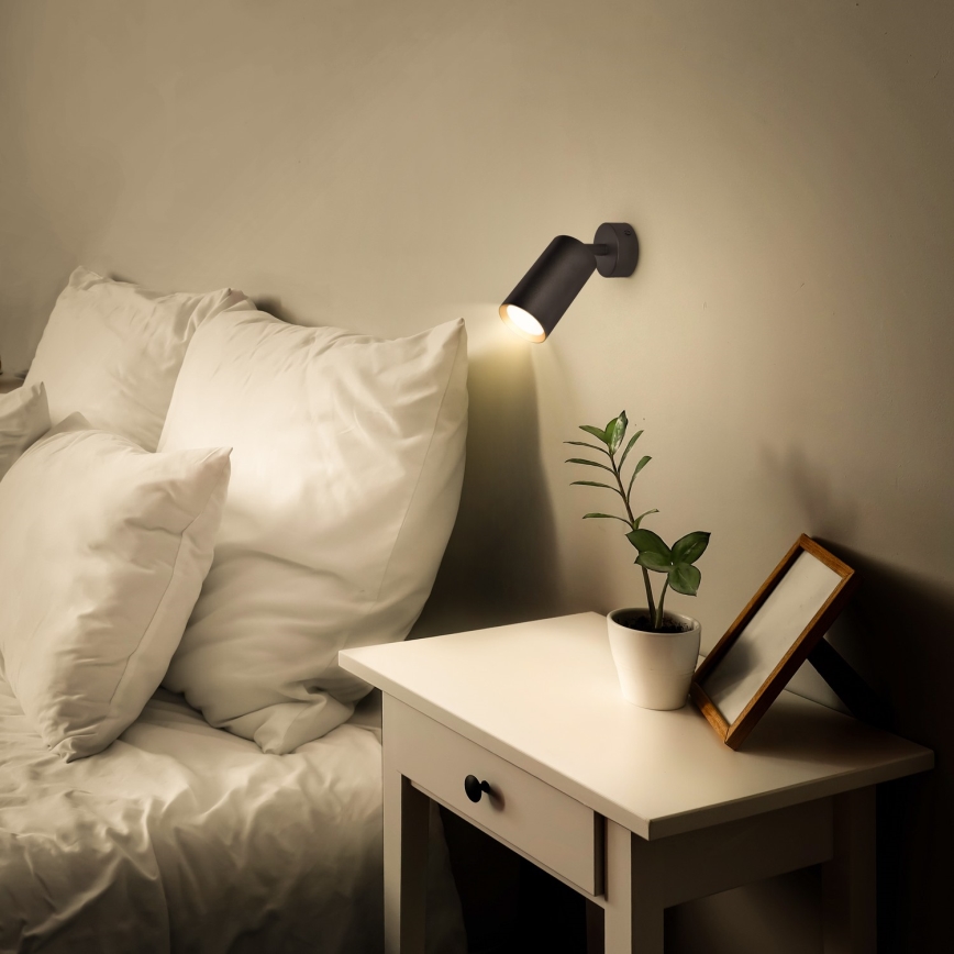 Brilagi - LED RGBW reguliuojamas taškinis šviestuvas SELE 1xGU10/4,8W/230V 3000K juoda/auksinė + nuotolinis pultas