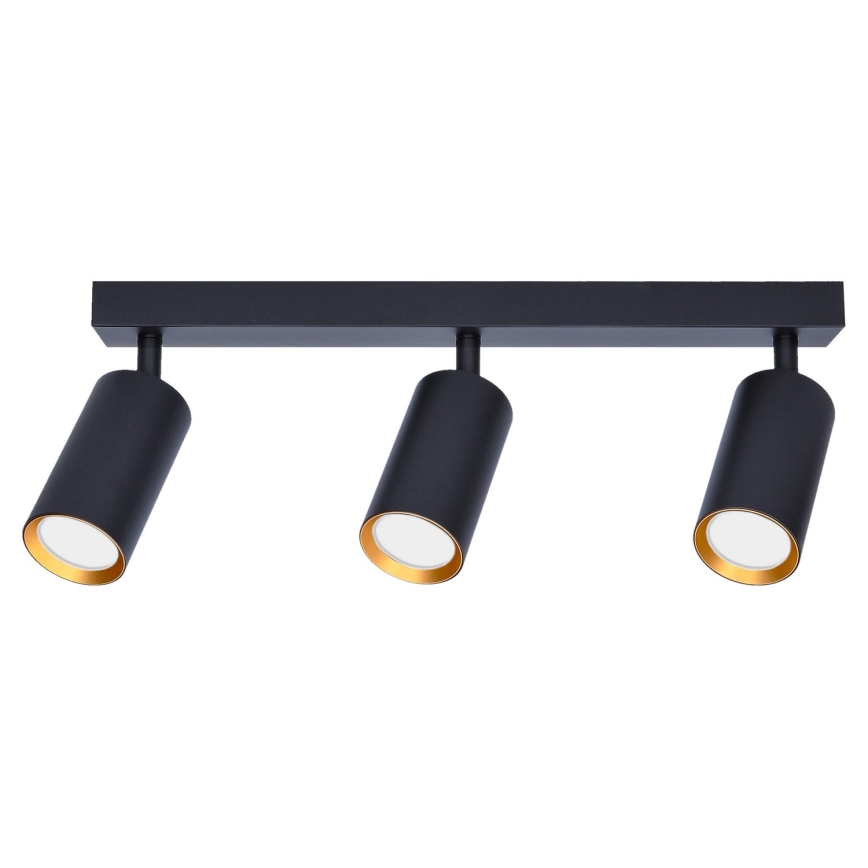 Brilagi - LED RGBW dimeriu reguliuojamas taškinis šviestuvas SELE 3xGU10/4,8W/230V 3000K juodas/auksinis + nuotolinis valdymas