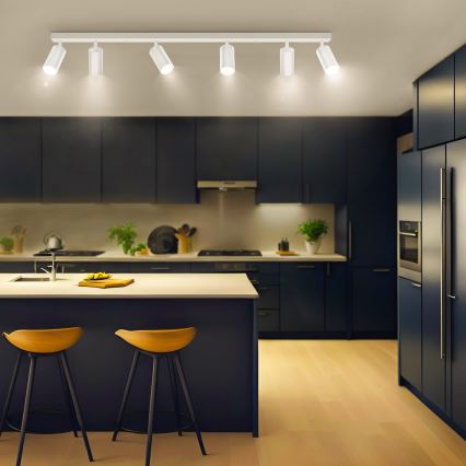 Brilagi - LED dimeriuojamas taškinis šviestuvas SELE 6xGU10/6,5W/230V 2700-6500K balta