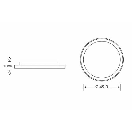 Brilagi - reguliuojamas vaikiškas lubinis LED šviestuvas ASTRO LED/68W/230V 3000-6000K, skersmuo 49 cm + nuotolinis valdymas