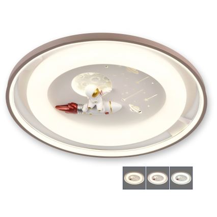 BRILAGI - dimeriuojamas LED vaikiškas lubinis šviestuvas ASTRO LED/75W/230V 3000-6000K skersmuo 50 cm + su nuotoliniu pulteliu