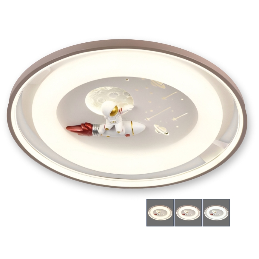BRILAGI - dimeriuojamas LED vaikiškas lubinis šviestuvas ASTRO LED/75W/230V 3000-6000K skersmuo 50 cm + su nuotoliniu pulteliu