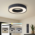 Brilagi - dimeriuojamas lubinis LED šviestuvas LUMIX LED/48W/230V 3000-6000K juodas skersmuo 50 cm + nuotolinis valdymas