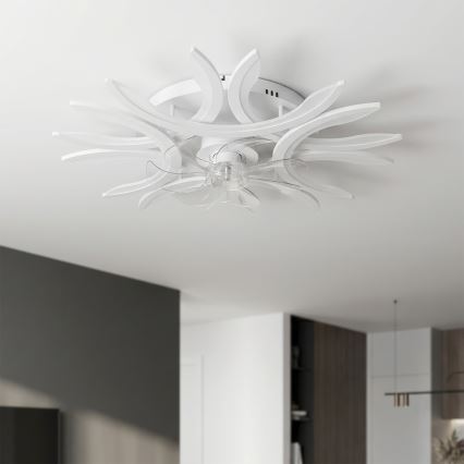 Brilagi - LED dimeriu reguliuojamas lubų ventiliatorius LED/70W/230V 3000-6500K skersmuo 76 cm baltas + nuotolinio valdymo pultas