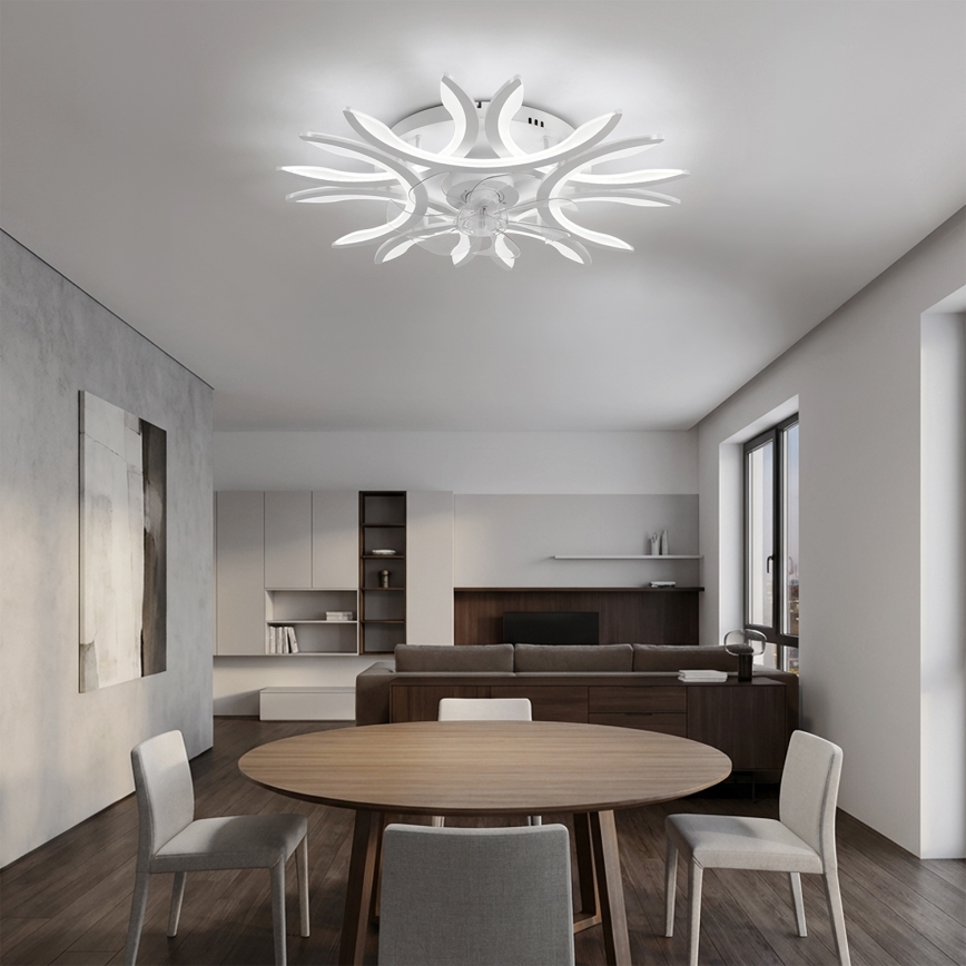 Brilagi - LED dimeriu reguliuojamas lubų ventiliatorius LED/70W/230V 3000-6500K skersmuo 76 cm baltas + nuotolinio valdymo pultas