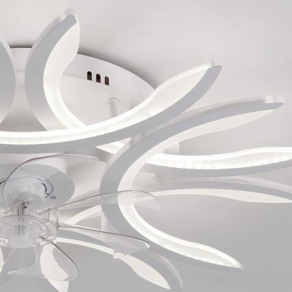 Brilagi - LED dimeriu reguliuojamas lubų ventiliatorius LED/70W/230V 3000-6500K skersmuo 76 cm baltas + nuotolinio valdymo pultas