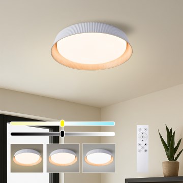 Brilagi - Dimeriuojamas ORINO LED lubų šviestuvas LED/54W/230V 3000-6000K, baltas, Ø 43 cm + nuotolinis pultas