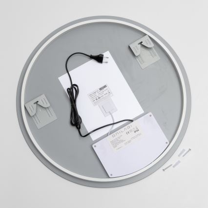 Brilagi - LED vonios veidrodis su šildymu DEMI PRO LED/20W/230V skersm. 60 cm IP44 CRI 90 dimeriuojamas + CCT