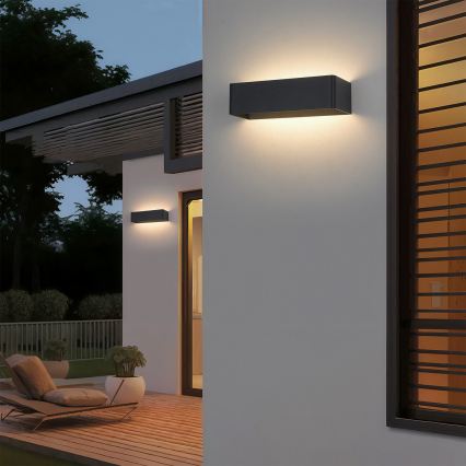 Brilagi - DONNANI LED lauko sieninis šviestuvas, 12W/230V, 30 cm, juodas, IP44