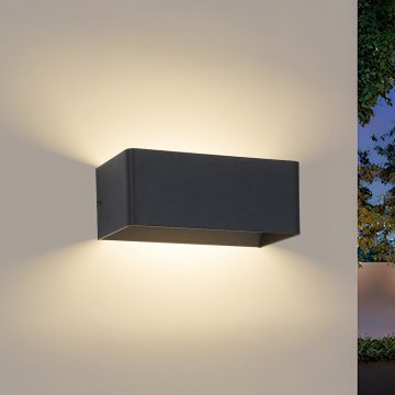 Brilagi - DONNANI LED lauko sieninis šviestuvas, 7 W / 230 V, 20 cm, juodas, IP44