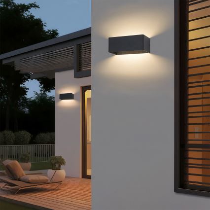 Brilagi - DONNANI LED lauko sieninis šviestuvas, 7 W / 230 V, 20 cm, juodas, IP44