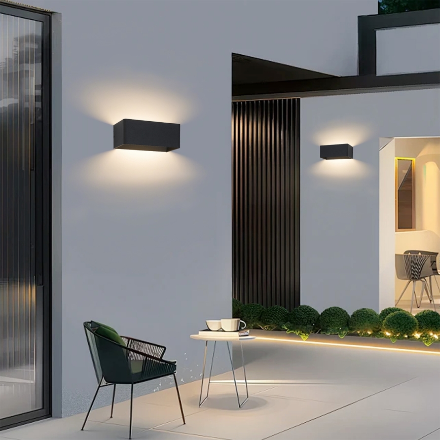 Brilagi - DONNANI LED lauko sieninis šviestuvas, 7 W / 230 V, 20 cm, juodas, IP44
