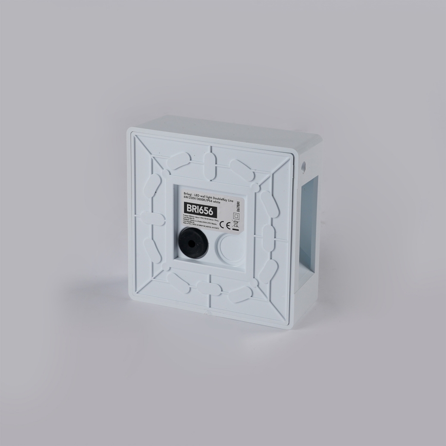 Brilagi - DOUBLERAY LINE LED lauko sieninis šviestuvas, 6W/230V, balta, IP54