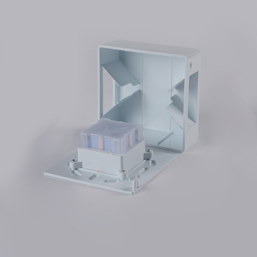 Brilagi - DOUBLERAY LINE LED lauko sieninis šviestuvas, 6W/230V, balta, IP54