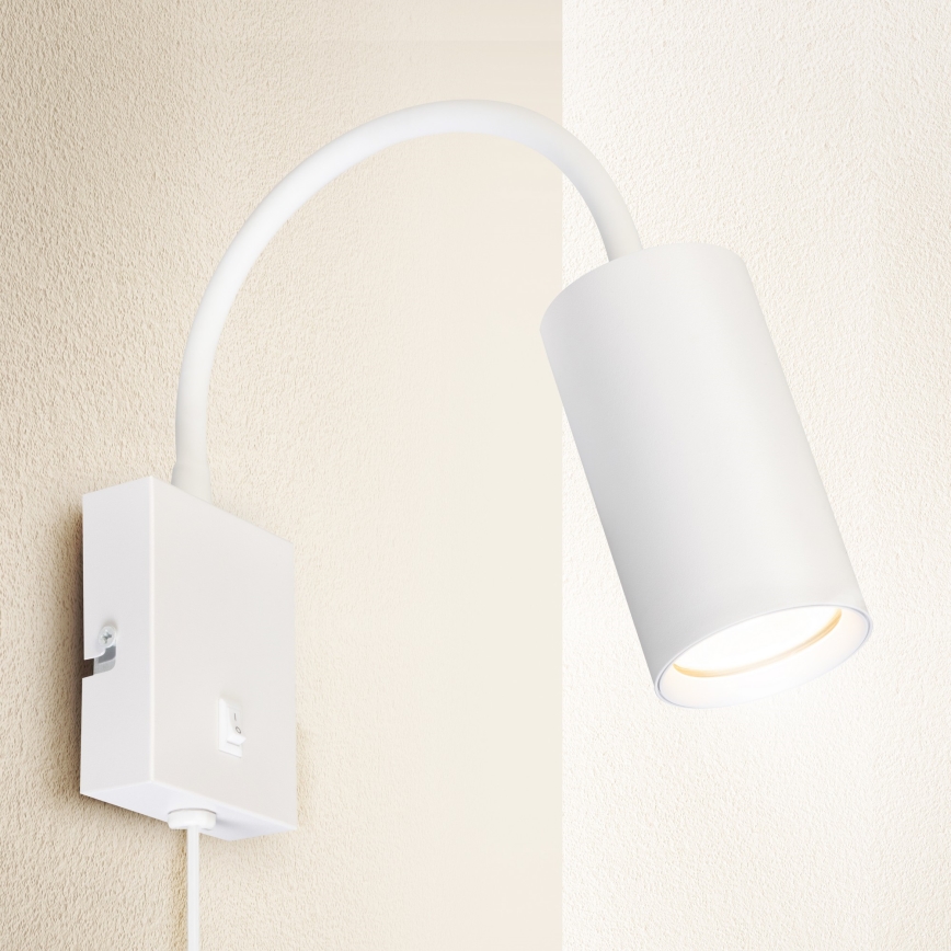 Brilagi - Elastīga sienas lampa SELE 1xGU10/30W/230V balta