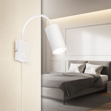 Brilagi - Elastīga sienas lampa SELE 1xGU10/30W/230V balta