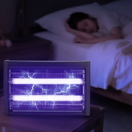 Brilagi - Elektrinė gaudyklė nuo vabzdžių 2xUV/20W/230V 100 m2