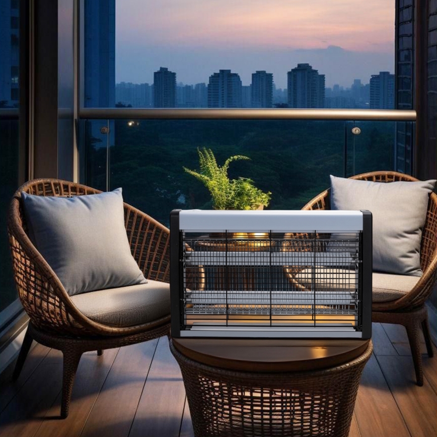 Brilagi - Elektrinė vabzdžių gaudyklė 2xUV/18W/230V 100 m2