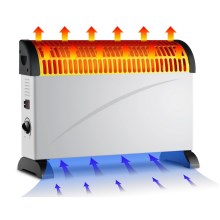 Brilagi - Elektrinis konvektoriaus šildytuvas 750/1250/2000W termostatas
