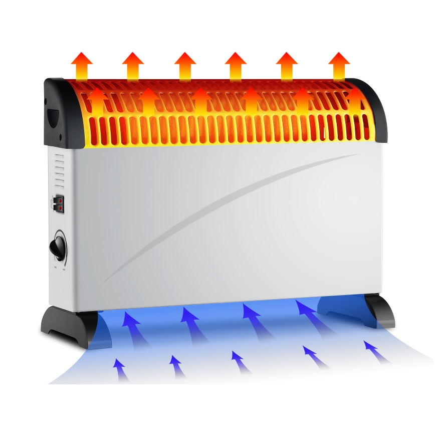 Brilagi - Elektrinis konvektoriaus šildytuvas 750/1250/2000W termostatas